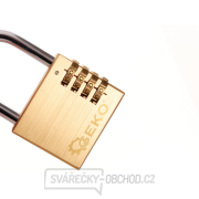 Mosazný visací zámek se šifrou 60 mm (4 číslice) (7/84) náhled