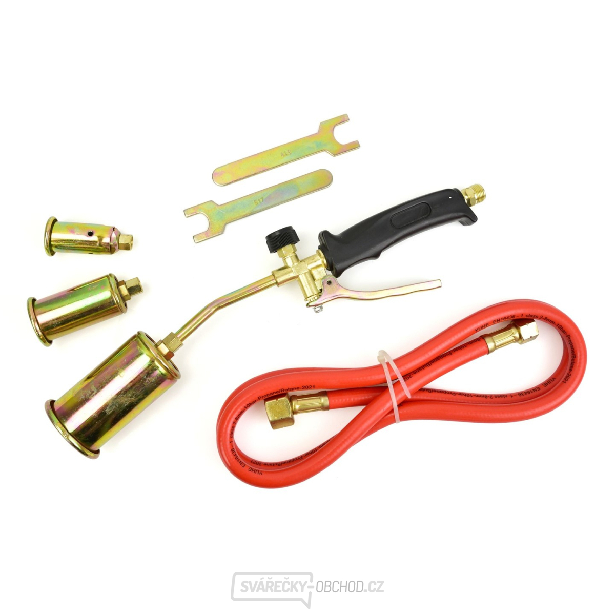 Střešní plynový hořák se 3 koncovkami 25/35/50 mm - blistr(10)