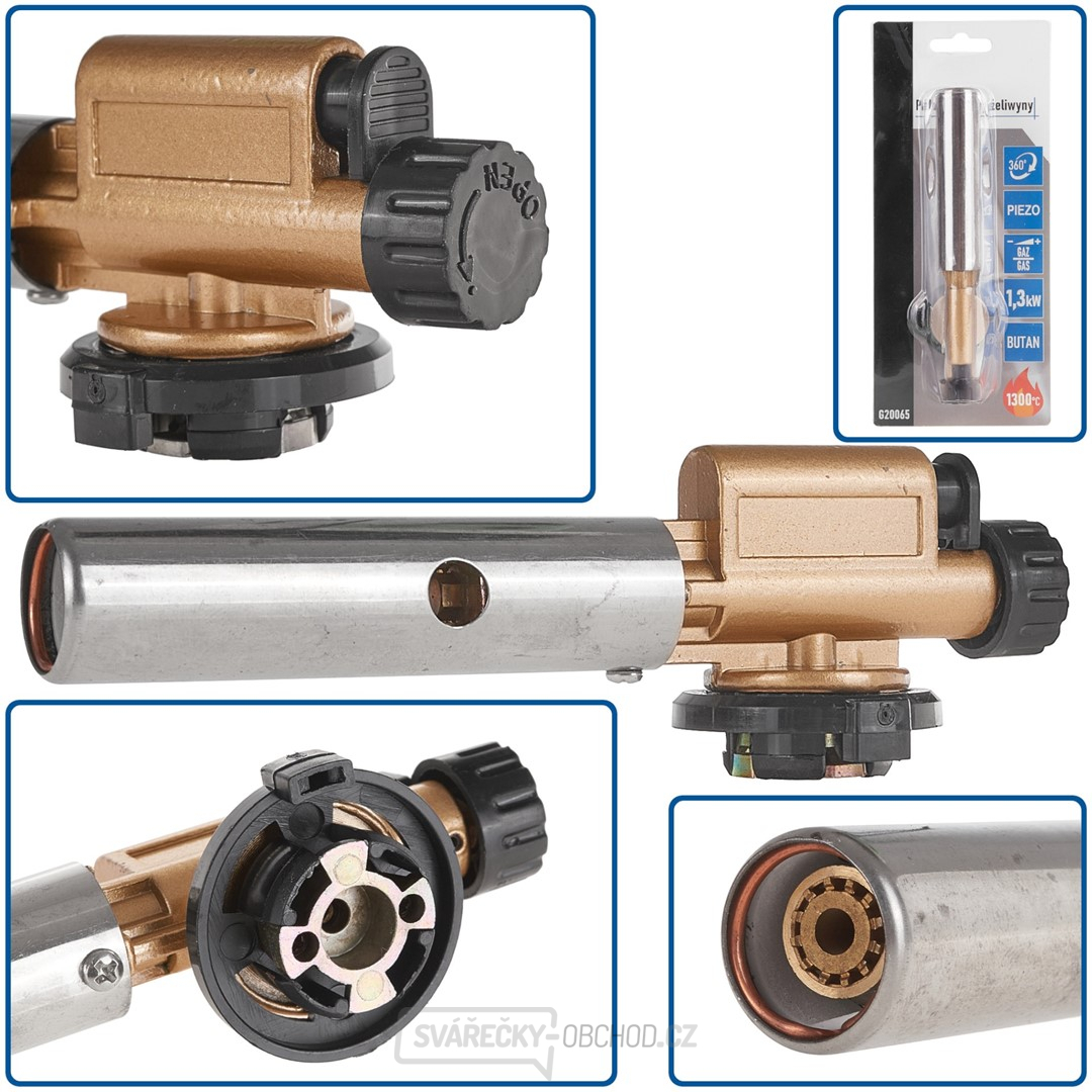 Piezo plynový hořák litinový 360 stupňů (100) Piezo plynový hořák litinový 360 stupňů (100) gallery main image