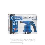 Pájecí lampa s piezoelektrickým zapalováním pro 190g kartuše kovové PROFI (12) náhled