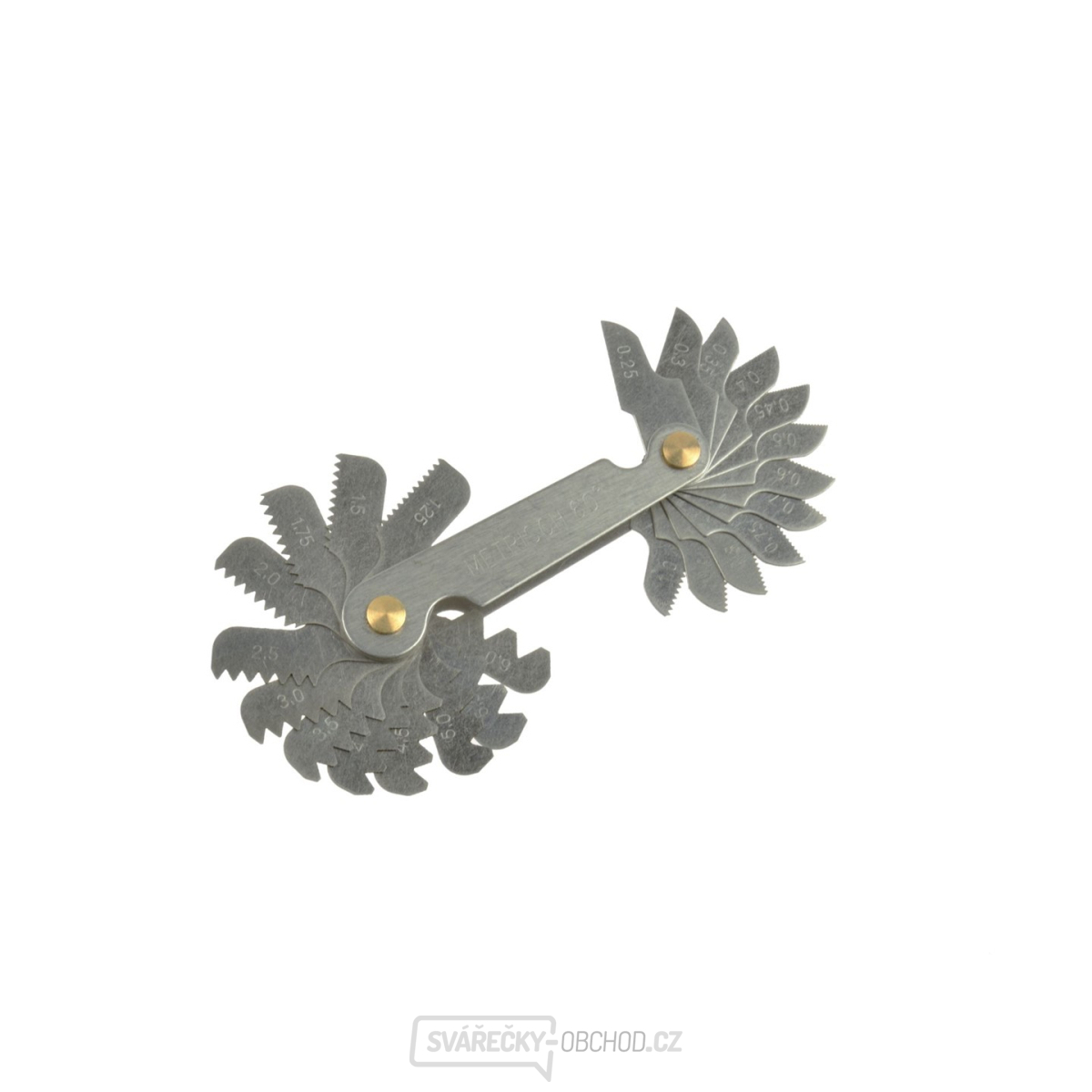 Měřidlo závitů - Měřidlo závitů M0,25-6mm 24el.(100/200) Měřidlo závitů - Měřidlo závitů M0,25-6mm 24el.(100/200) gallery main image