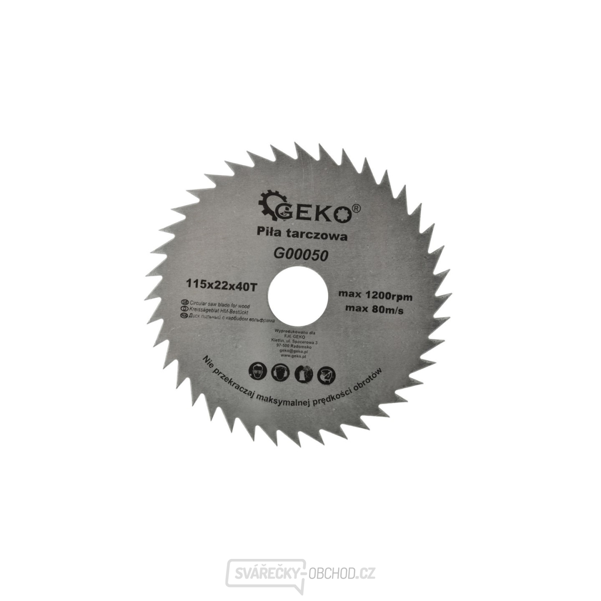 Pilový kotouč na dřevo 115x22x40T č/b (200) Pilový kotouč na dřevo 115x22x40T č/b (200) gallery main image