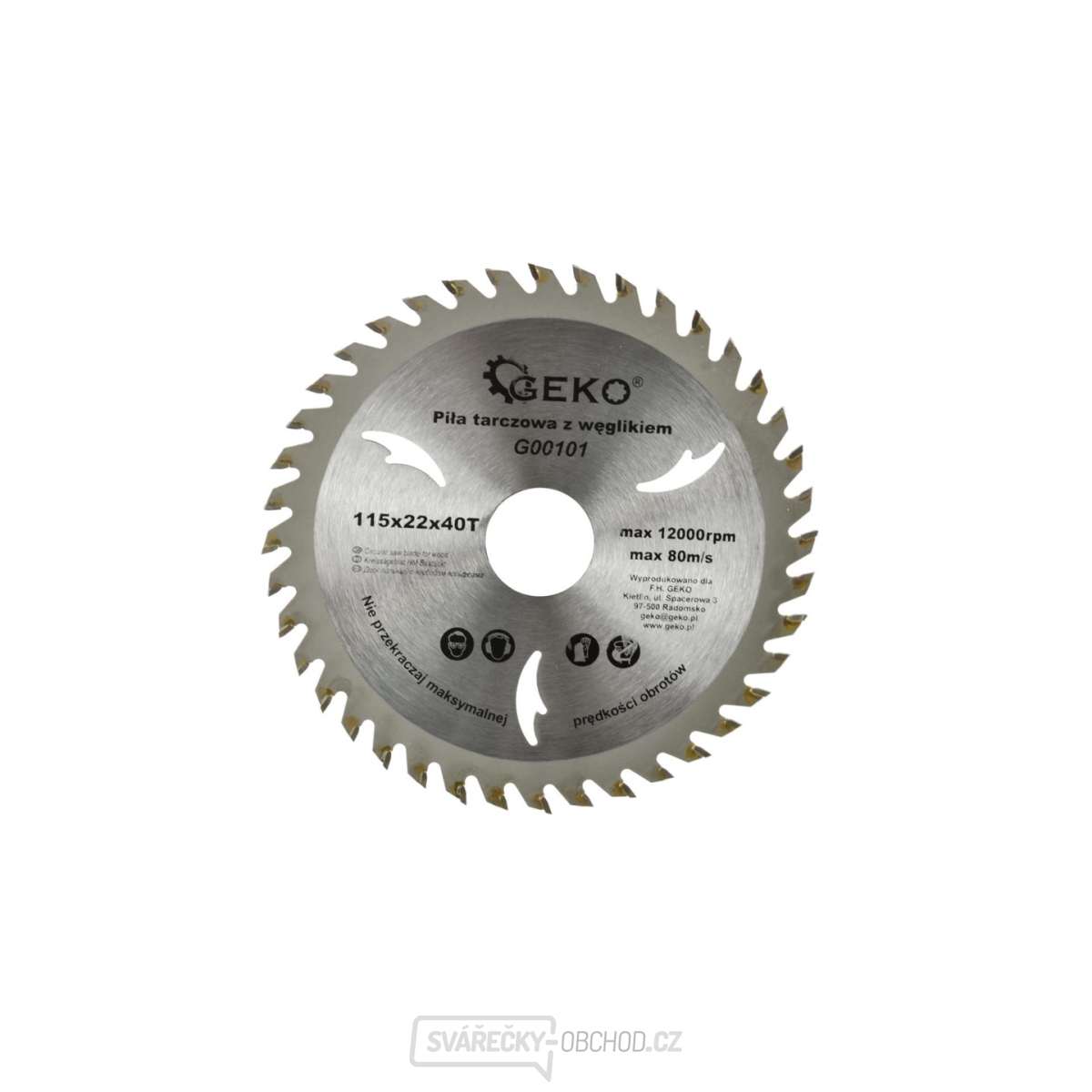Pilový kotouč na dřevo 115x22x40T(200) Pilový kotouč na dřevo 115x22x40T(200) gallery main image