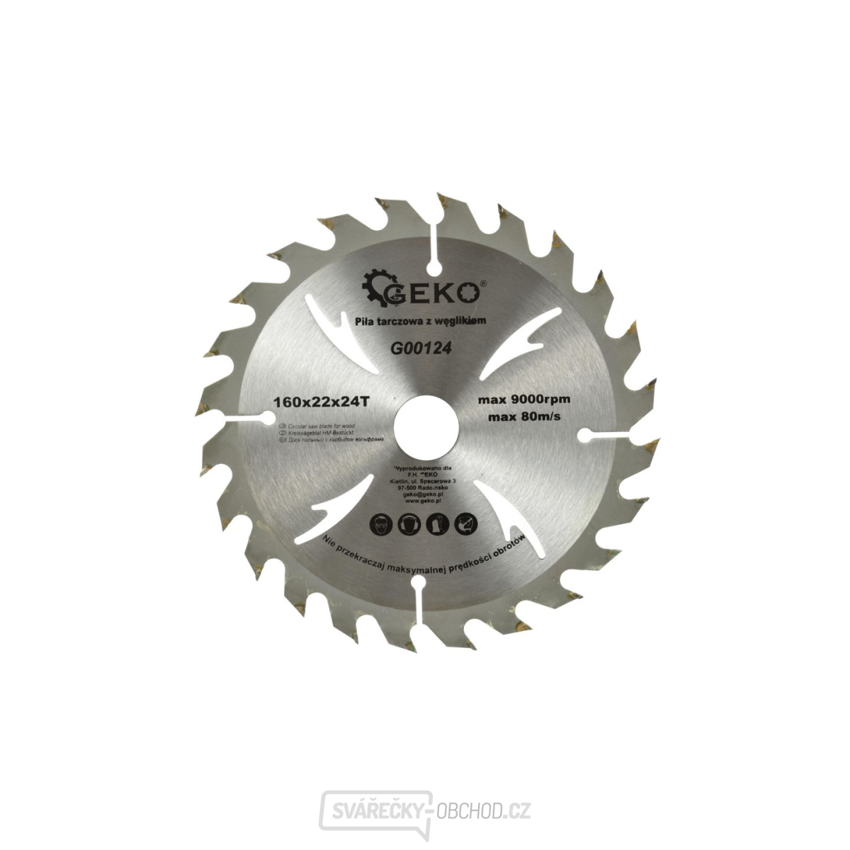 Pilový kotouč na dřevo 160x22x24T(100) Pilový kotouč na dřevo 160x22x24T(100) gallery main image