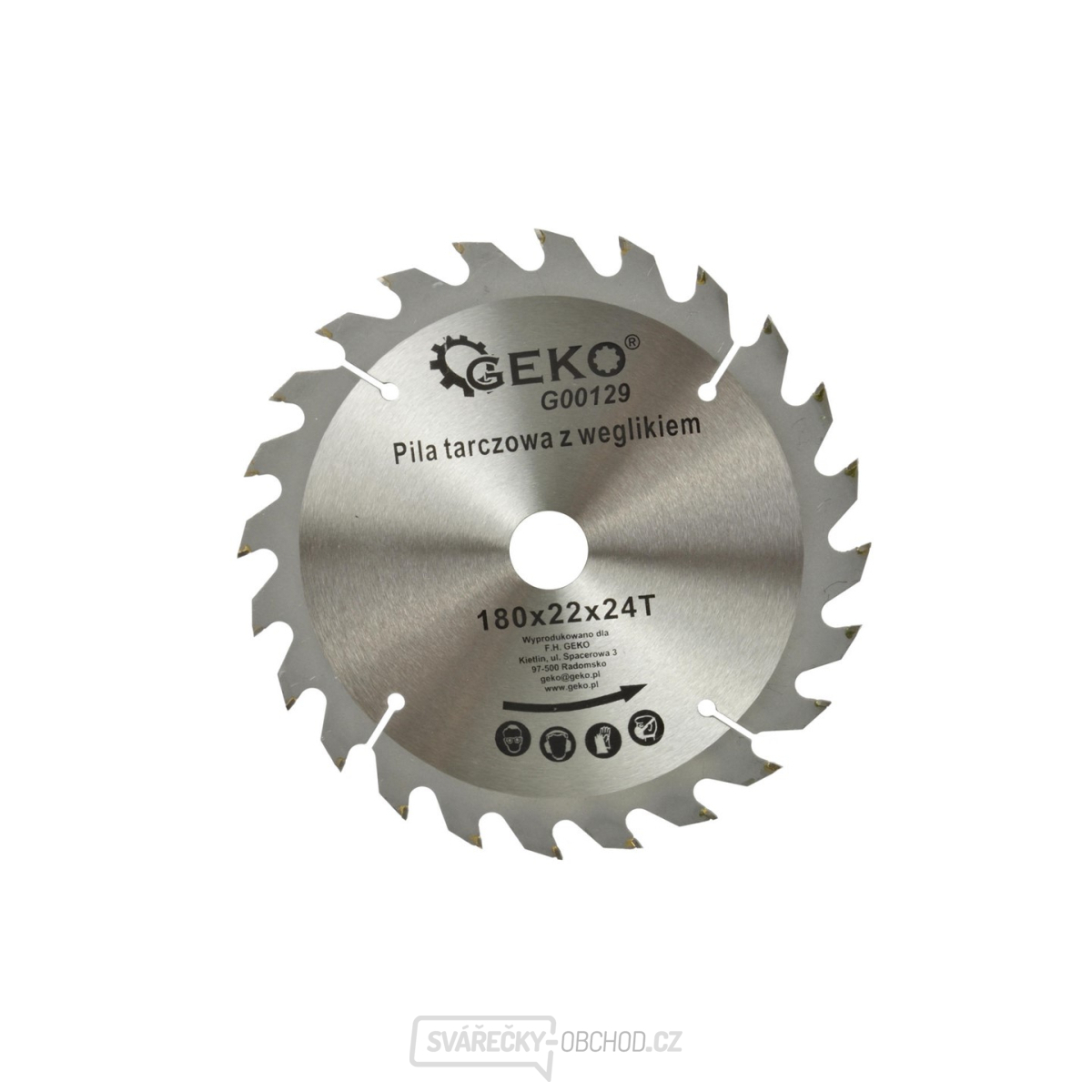 Pilový kotouč na dřevo 180x22x24T(50/100) Pilový kotouč na dřevo 180x22x24T(50/100) gallery main image