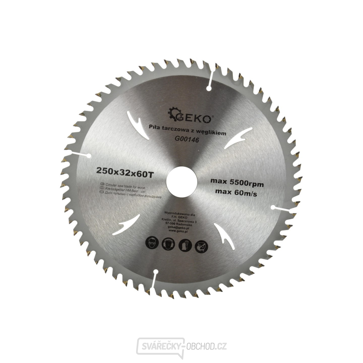 Kotouč na řezání dřeva 250x32x60T(25) Kotouč na řezání dřeva 250x32x60T(25) gallery main image