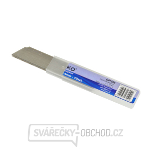 Čepele nožů 18mmx0,4mm 10ks. (1/20/400) Čepele nožů 18mmx0,4mm 10ks. (1/20/400) gallery main image