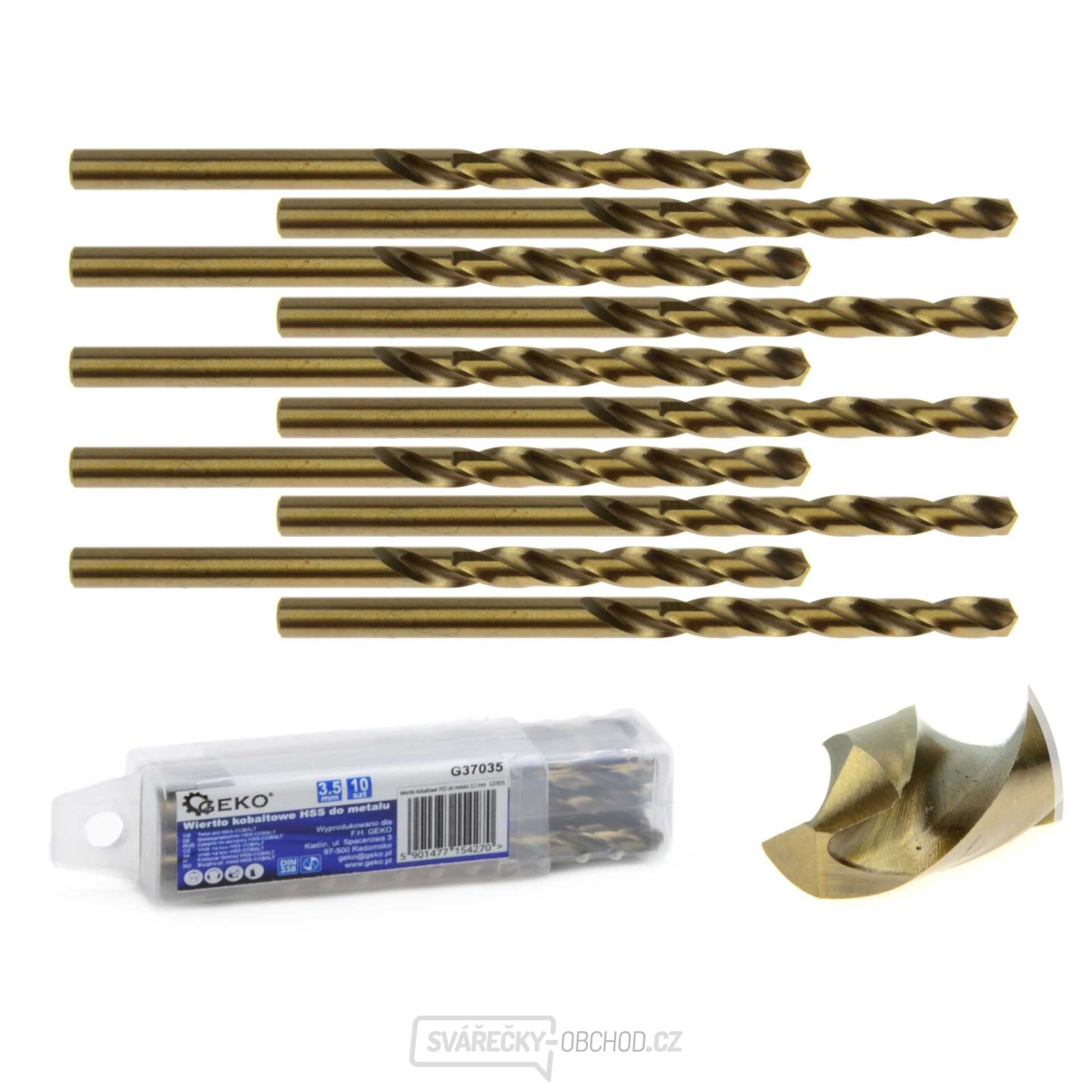 Kobaltový vrták HSS do kovu 3,5 mm (10/1890)