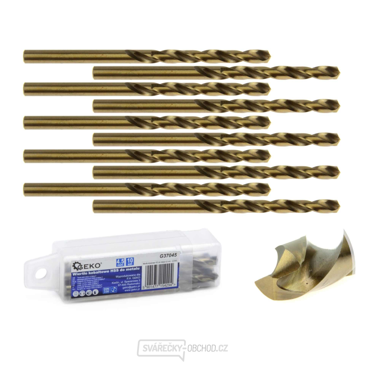 Kobaltový vrták HSS do kovu 4,5 mm (10/770)