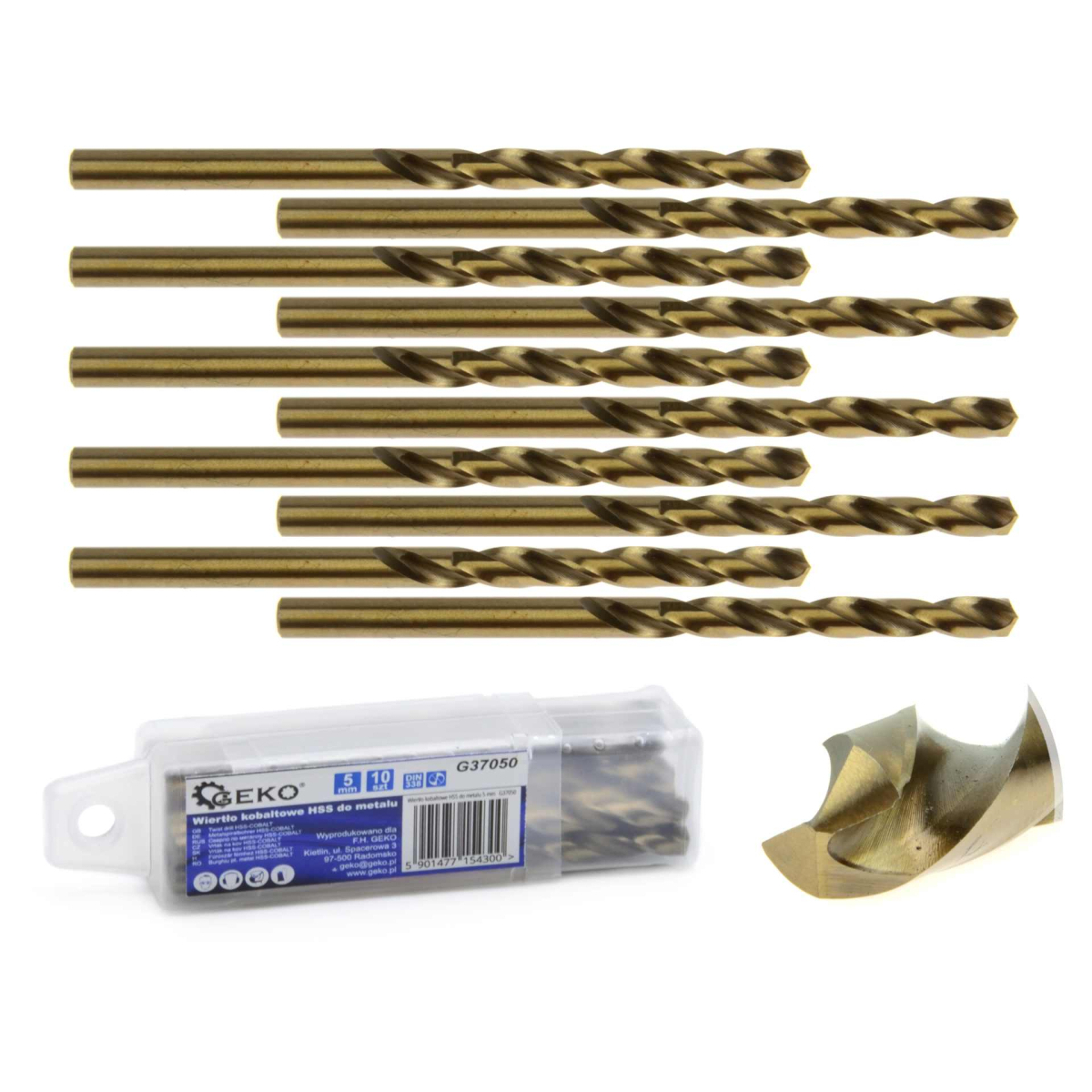 Levně Kobaltový vrták HSS do kovu 5 mm (10/770) G37050