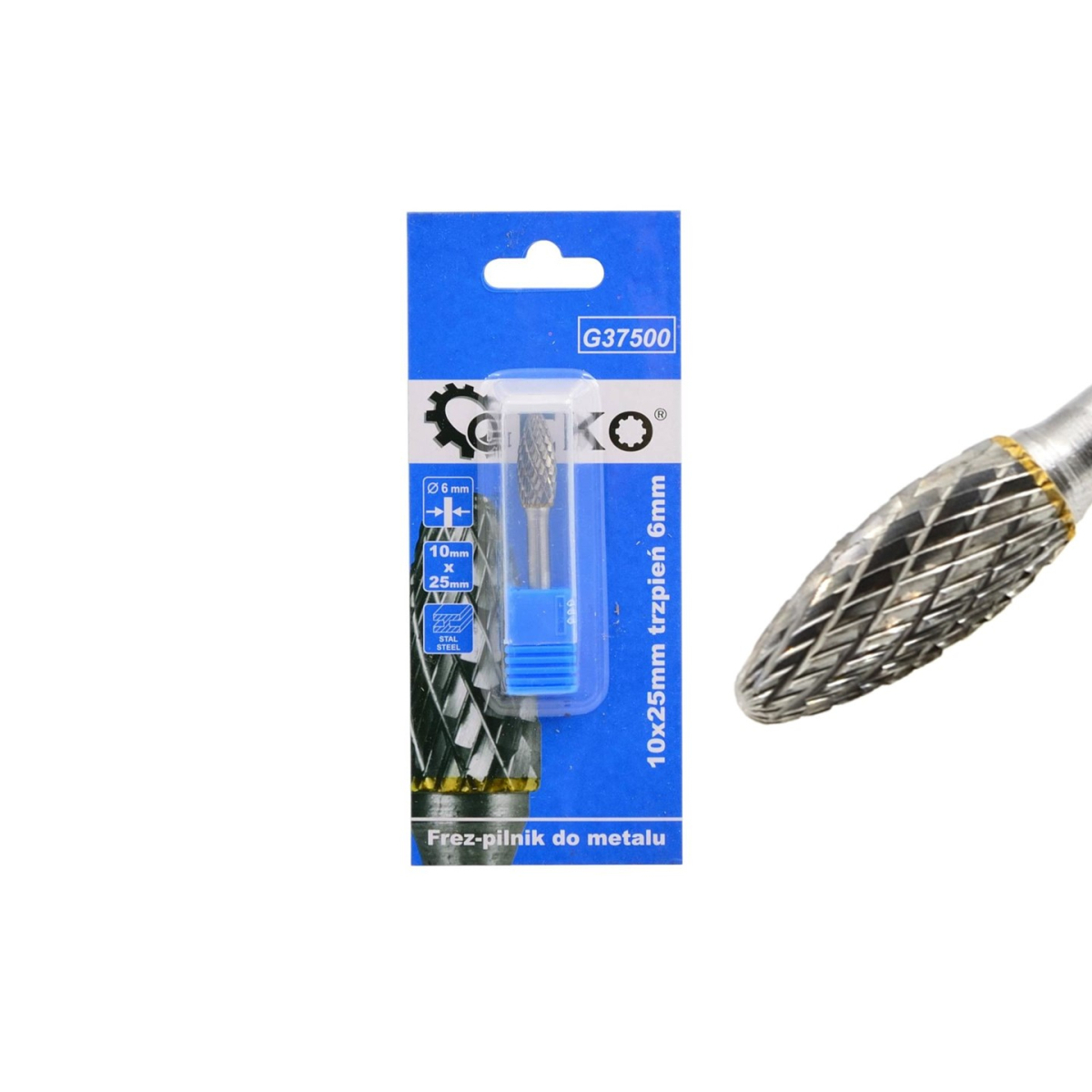 GEKO Fréza na kov z karbidu wolframu 10x25mm (200) G37500