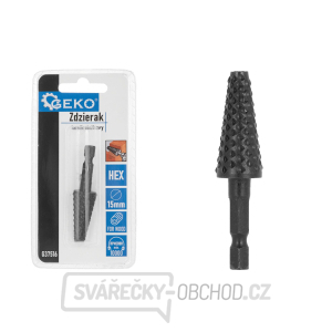 Kuželová rašple na dřevo 15 mm HEX (50/250) Kuželová rašple na dřevo 15 mm HEX (50/250) gallery main image