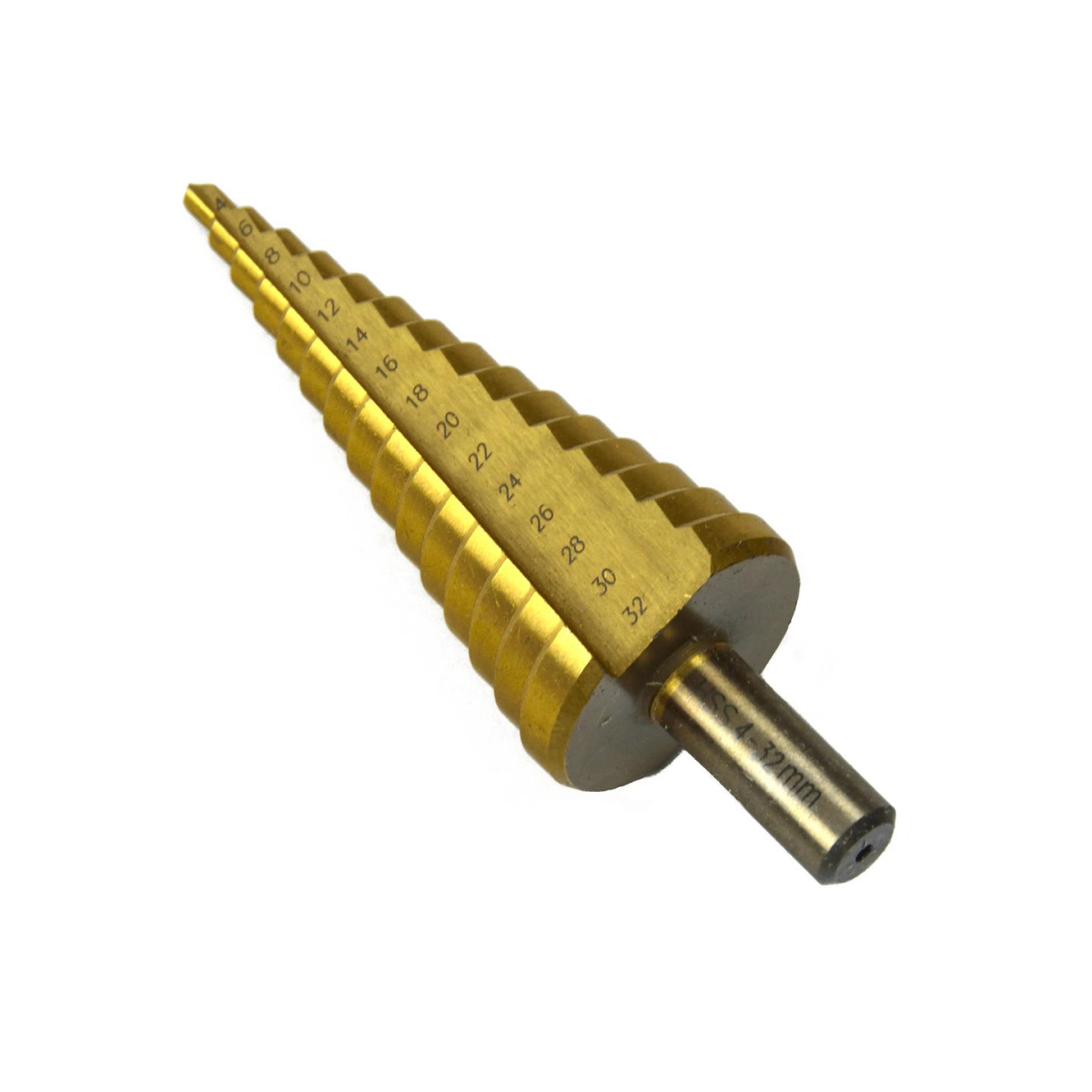 GEKO Kuželový vrták HSS TiN 4-32 mm (25/100) G38500