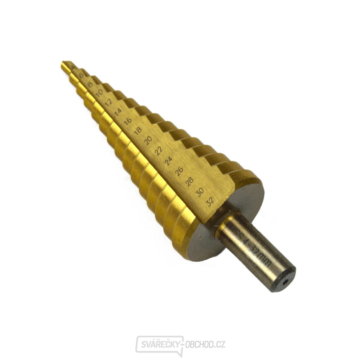 Kuželový vrták HSS TiN 4-32 mm (25/100)
