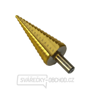 Kuželový vrták HSS TiN 4-32 mm (25/100) Kuželový vrták HSS TiN 4-32 mm (25/100) gallery main image