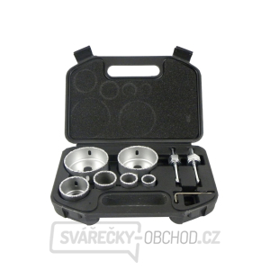 Sada vrtáků z tvrdokovu 22-73 mm 9el.(24) Sada vrtáků z tvrdokovu 22-73 mm 9el.(24) gallery main image