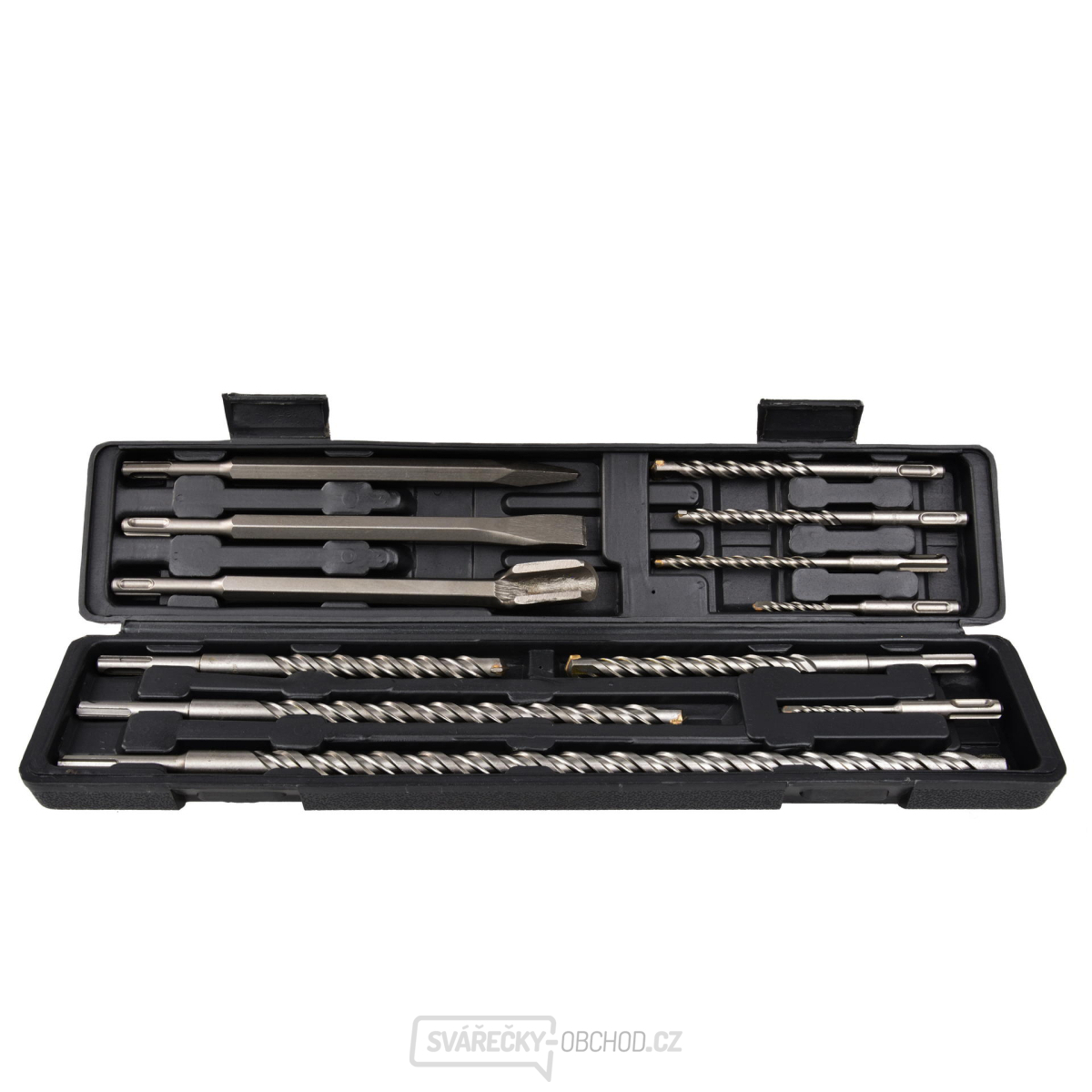 Sada 12 vrtáků a sekáčů SDS PLUS(10)