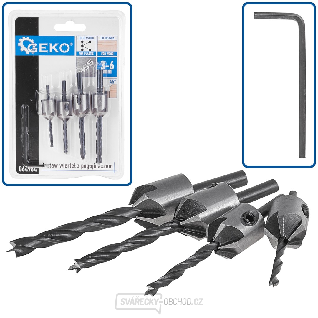 Sada zápustných vrtáků 5 ks (25/100) Sada zápustných vrtáků 5 ks (25/100) gallery main image