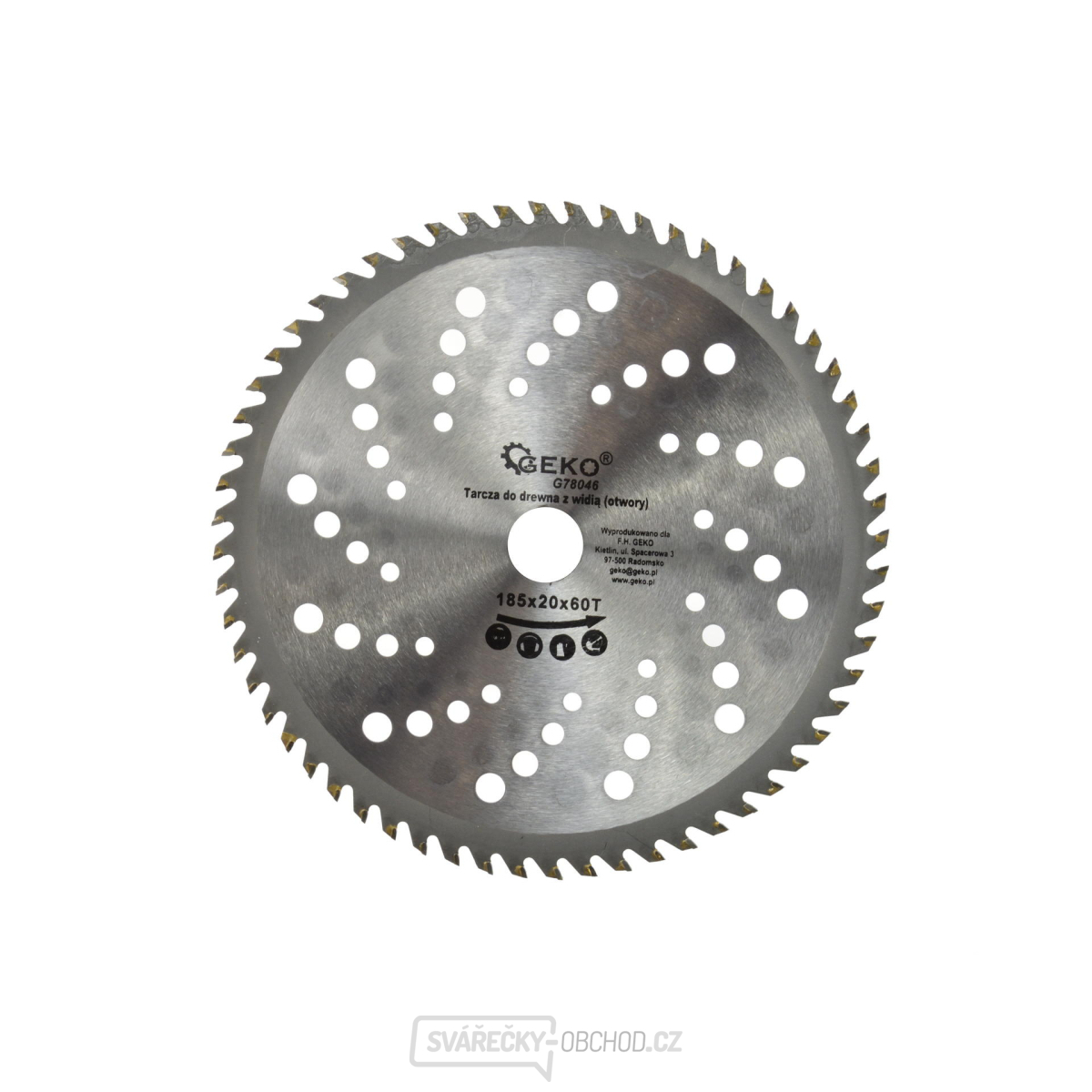 Pilový kotouč 185x20x60T(otvory)(50/100)