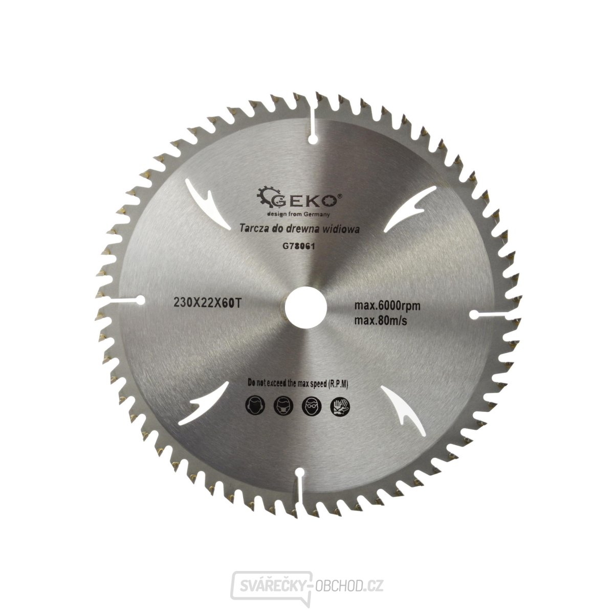 Pilový kotouč na dřevo 230x22x60T(otvory)(40/50)