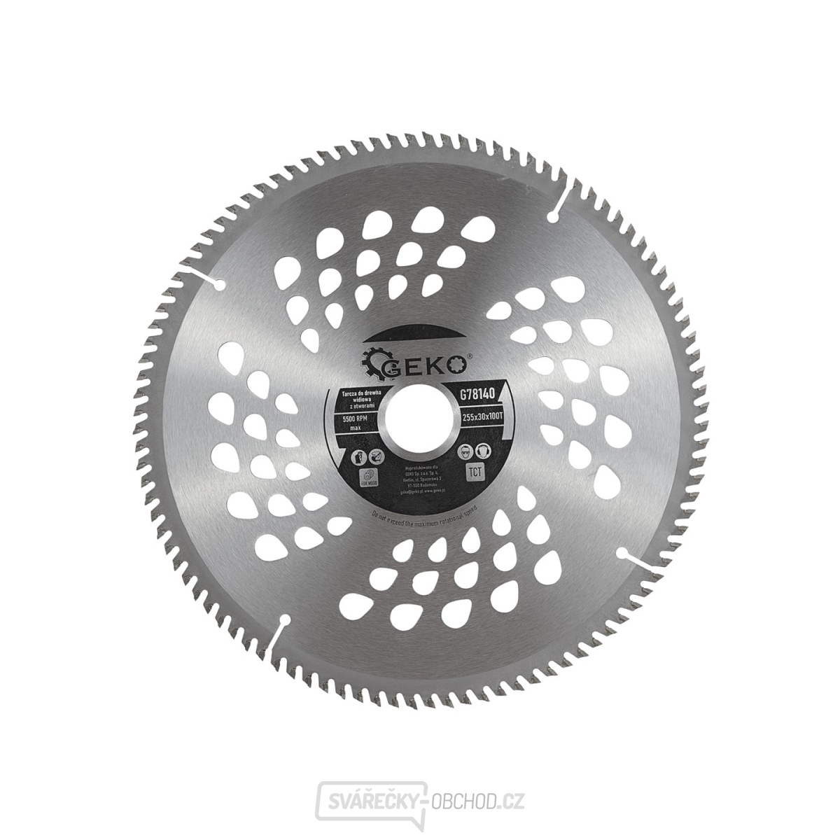 Kotouč na řezání dřeva 255x30x100T (otvory) (25)