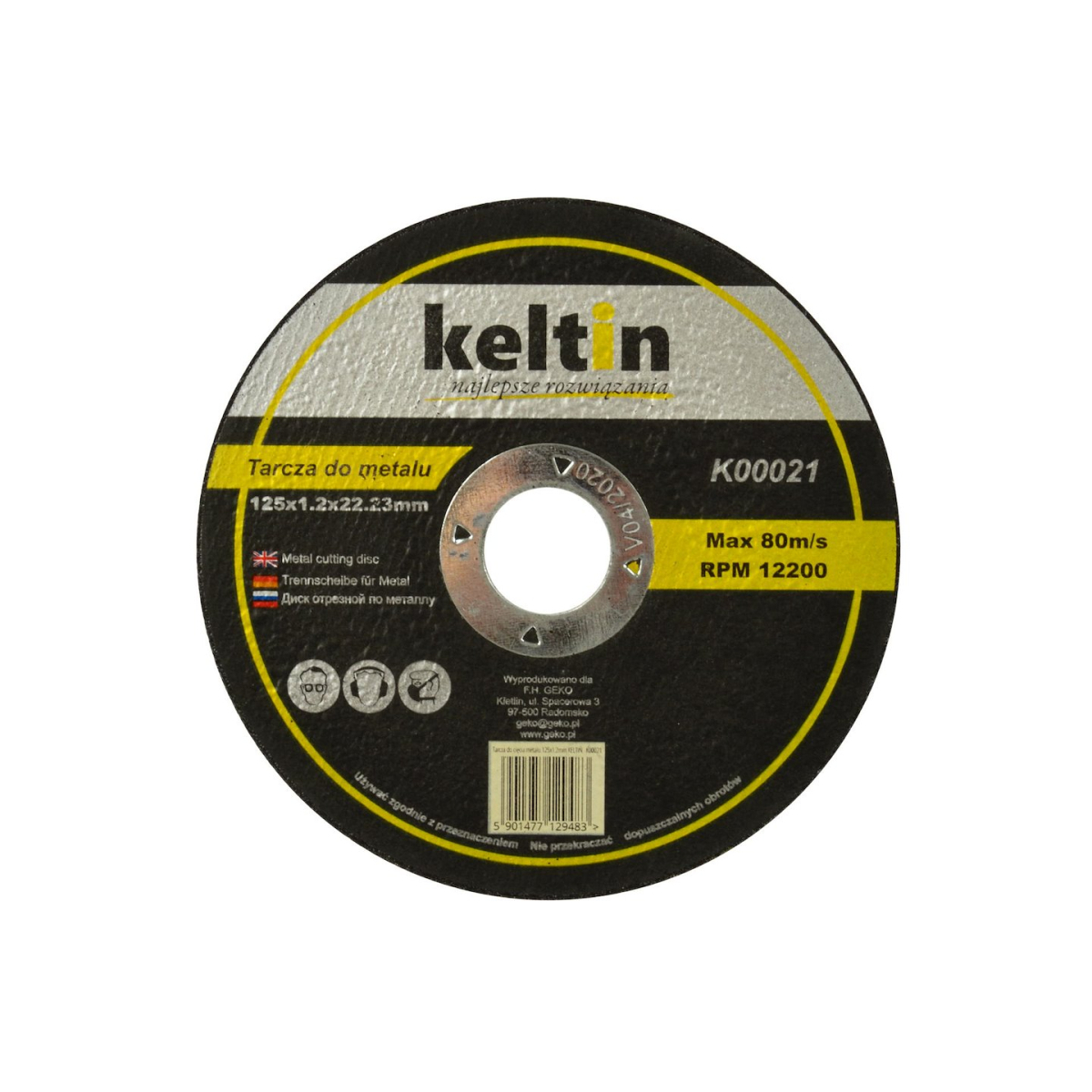 GEKO KELTIN kotouč na řezání kovů 125x1,2 mm (25/100/400) K00021