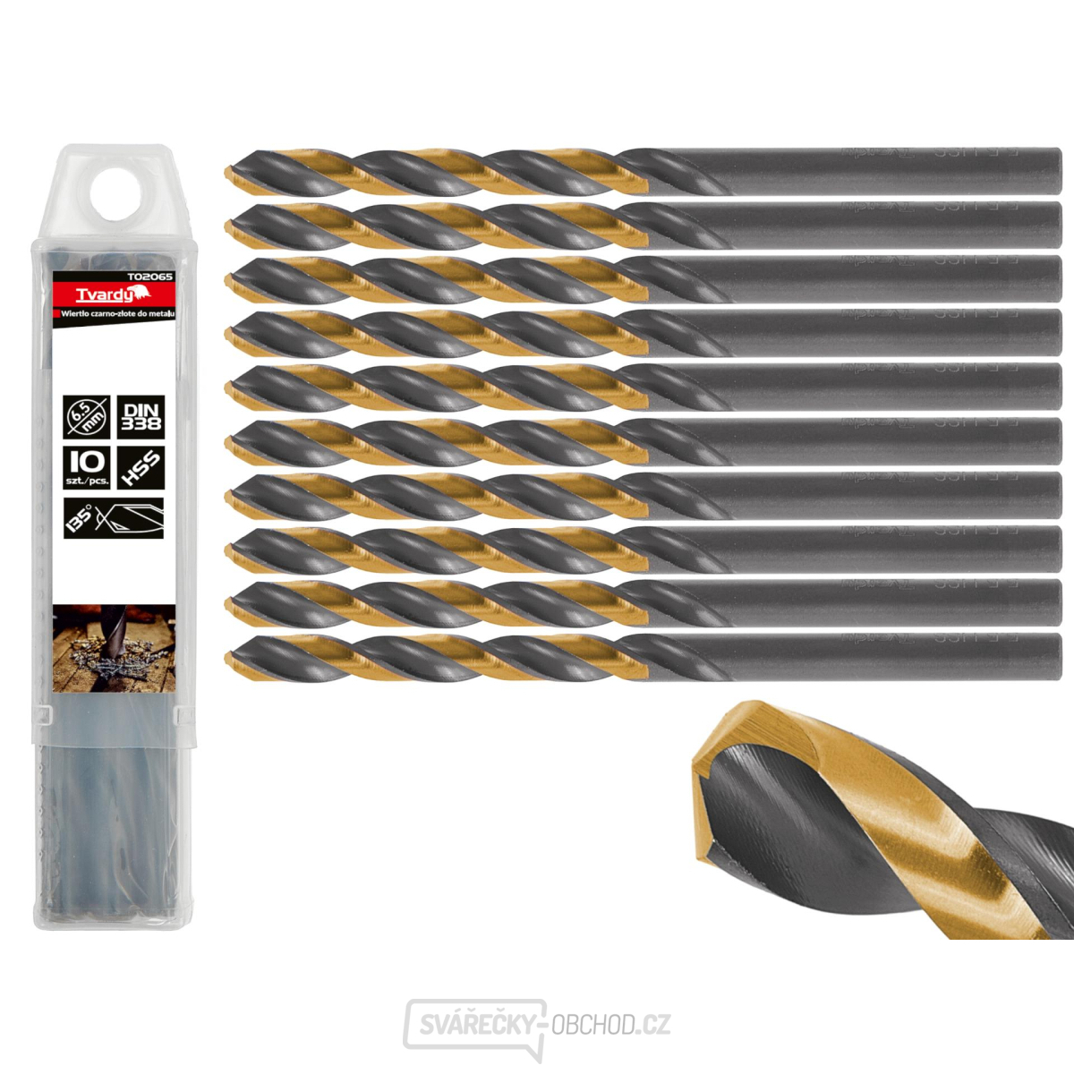 Černozlatý vrták do kovu HSS 6,50 mm (10/50/500)
