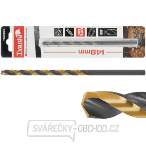 Černozlatý prodloužený vrták do kovu HSS M2 6,5 mm (1/75/300) Černozlatý prodloužený vrták do kovu HSS M2 6,5 mm (1/75/300) gallery main image