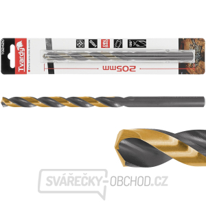 Černozlatý prodloužený vrták do kovu HSS M2 12,0 mm (1/25/100) Černozlatý prodloužený vrták do kovu HSS M2 12,0 mm (1/25/100) gallery main image