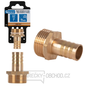 Mosazná hadicová vsuvka 19 mm - 1 Mosazná hadicová vsuvka 19 mm - 1