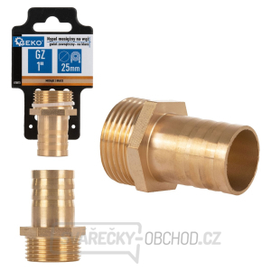 Mosazná hadicová vsuvka 25 mm - 1 Mosazná hadicová vsuvka 25 mm - 1
