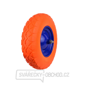 Kolečko trakaře 4.00-8 pevné PU oranžové/(5) Kolečko trakaře 4.00-8 pevné PU oranžové/(5) gallery main image