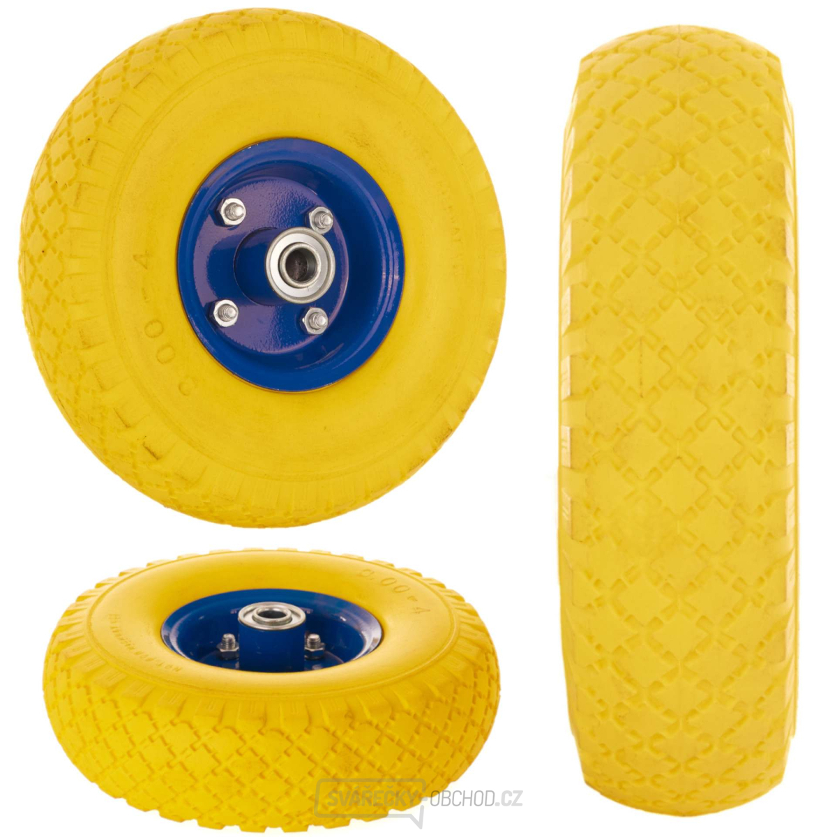 Kolečko pro vozík 3.00-4 PU/plné/(10)
