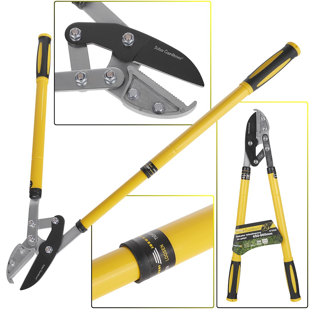 GEKO Teleskopický prořezávač 675-1025 mm, kovadlinkový, kloubový(6) G72020