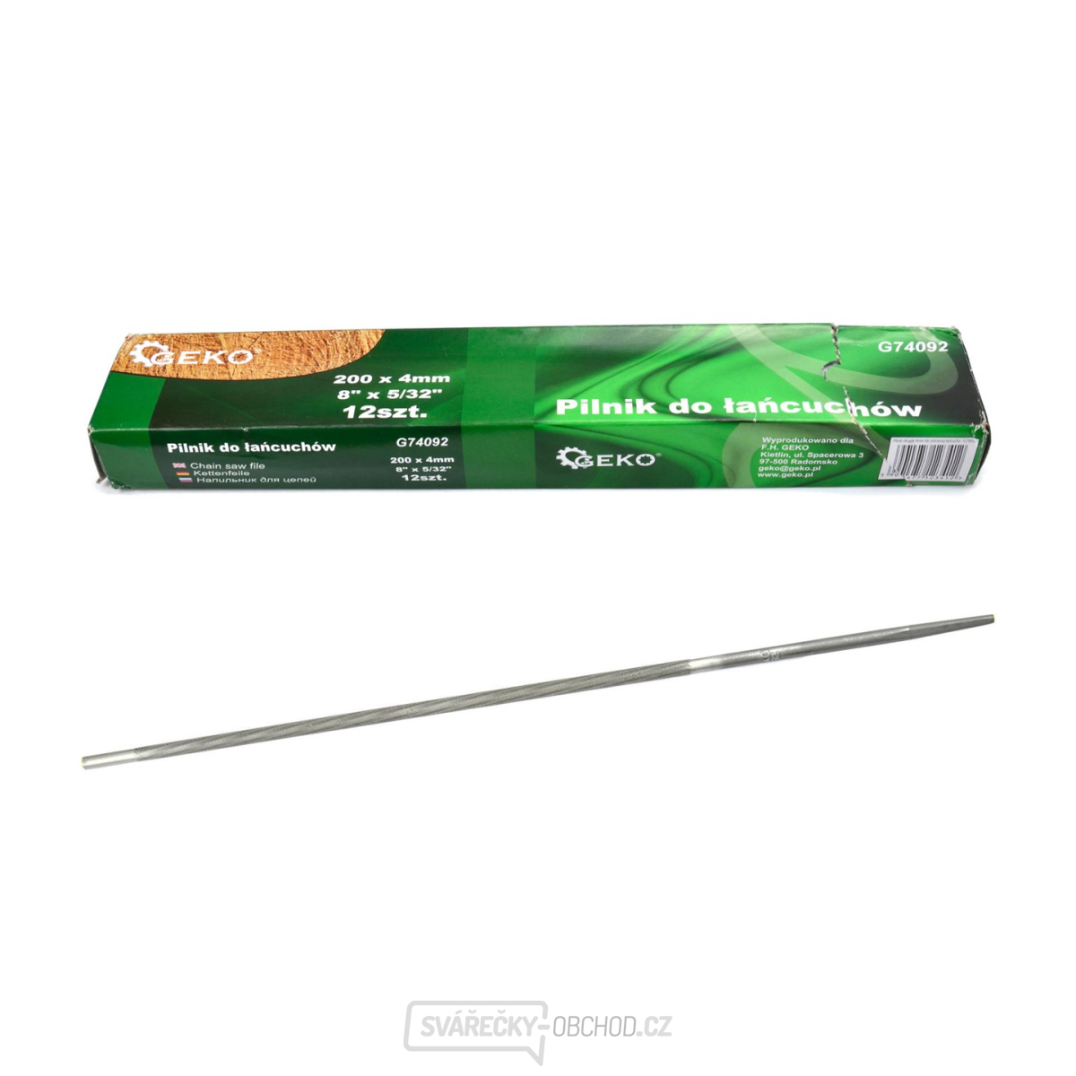 Kulatý pilník 4 mm na broušení řetězů (12/600)
