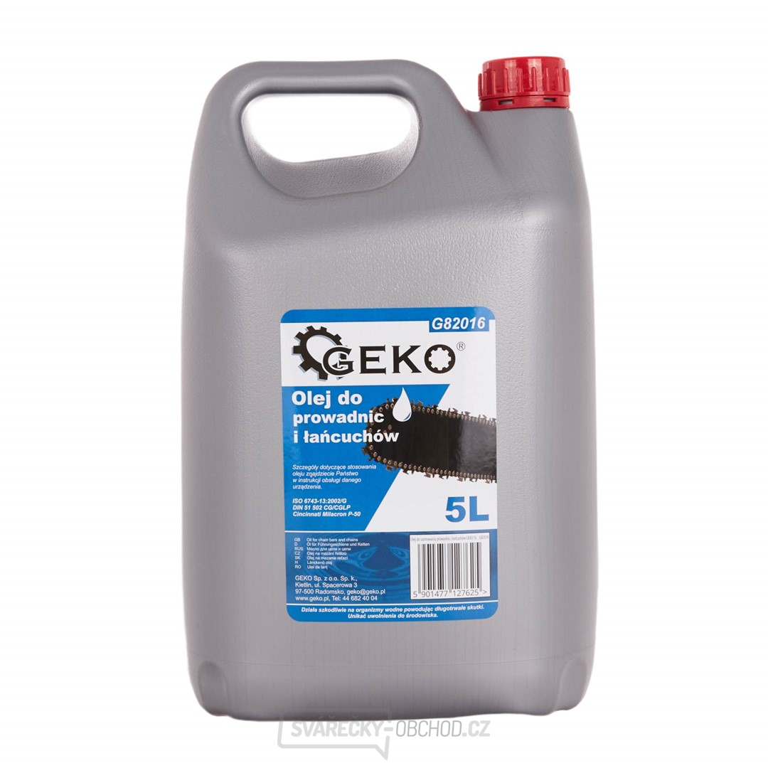 Olej na mazání lišt a řetězů GEKO 5 l (4)