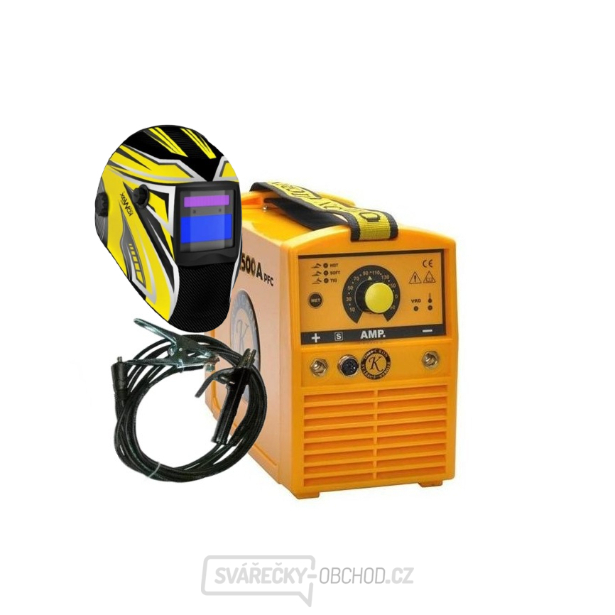 GAMA 1500A PFC + svářecí kabely + kukla