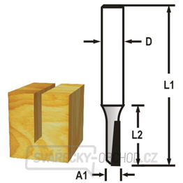 Makita D-47416 Drážkovací fréza 1 břit 6x19x50 gallery main image