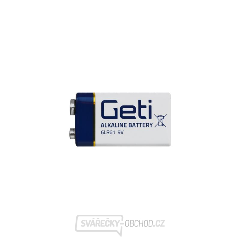 Baterie 9V (6LR61) alkalická GETI