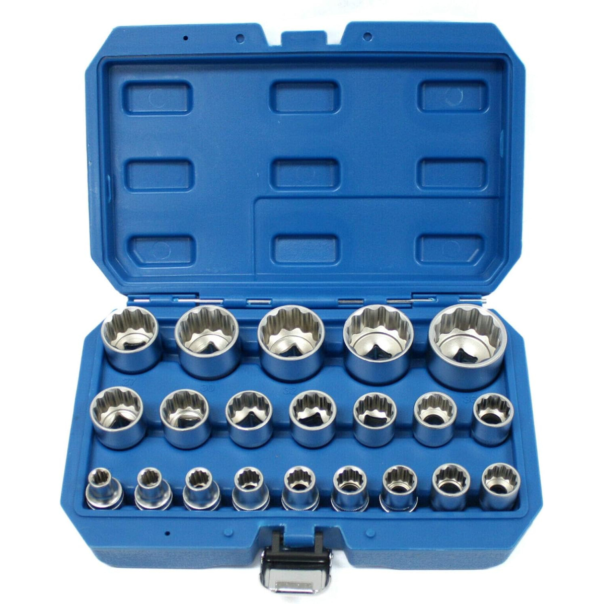 Sada dvanáctihranných hlavic | Nástrčné klíče | Gola ořechy | Matabro MB-SOC01, 8 - 36 mm 1/2 MB-SOC01