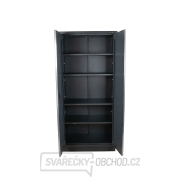 Dvoudveřová vysoká skříň Matabro MB-TGB1336 | 4 police | 915x458x2000 mm Náhled