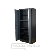 Dvoudveřová vysoká skříň Matabro MB-TGB1336 | 4 police | 915x458x2000 mm Náhled