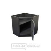 Rohová jednodveřová dílenská skříňka Matabro MB-TGC1300B | 1 police | 864x864x910 mm Náhled