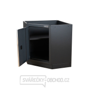 Rohová jednodveřová dílenská skříňka Matabro MB-TGC1300B | 1 police | 864x864x910 mm náhled