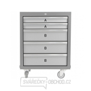 Dílenský vozík na nářadí Matabro MB-TGC1305W | 5 zásuvek | 646x458x860 mm Náhled