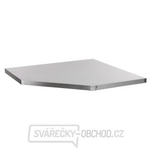 Rohová nerezová pracovní deska do sestavy dílenského nábytku Matabro MB-TGW34S | 865x865x40 mm gallery main image