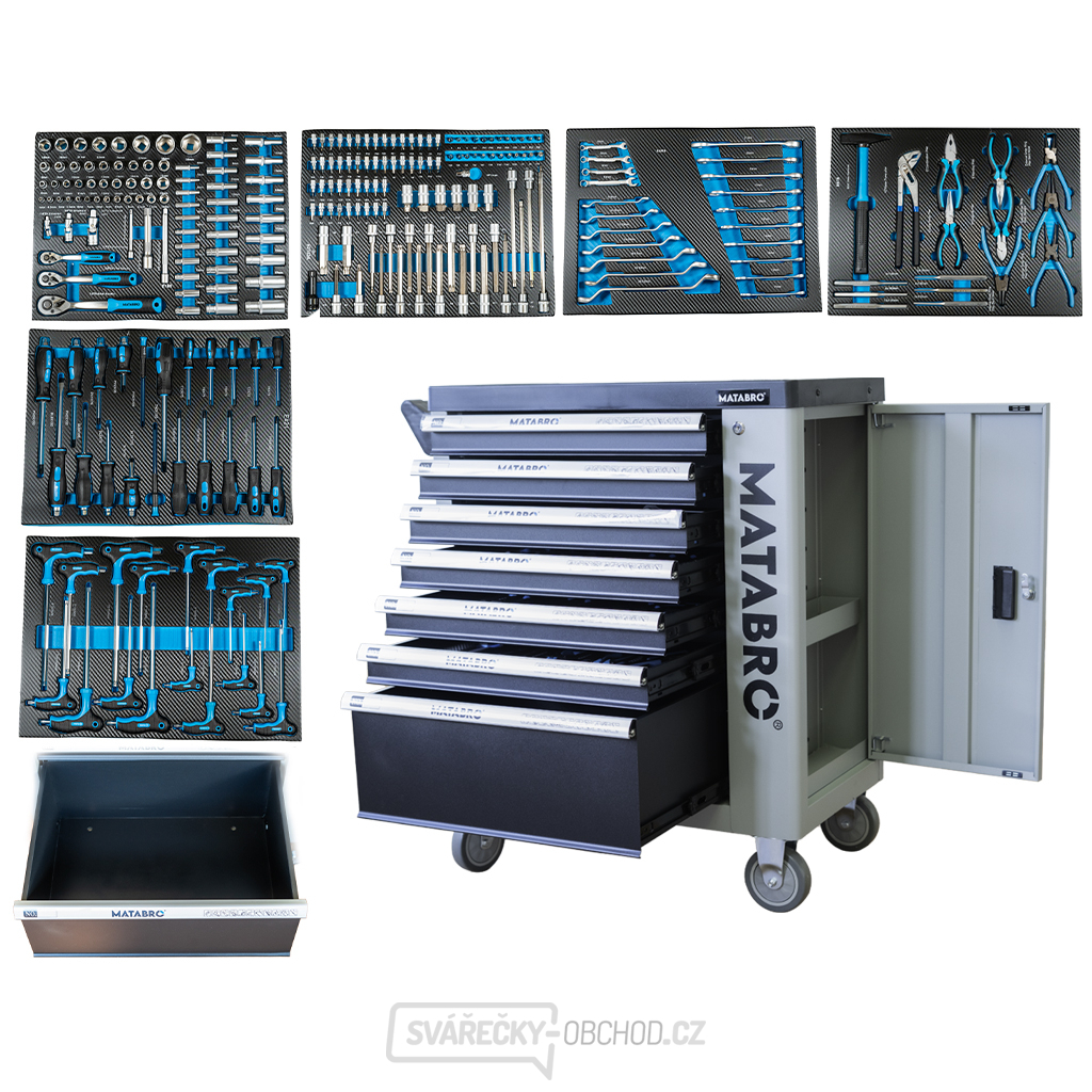 Dílenský vozík s nářadím Matabro MB-TC01 | 251 ks Dílenský vozík s nářadím Matabro MB-TC01 | 251 ks gallery main image