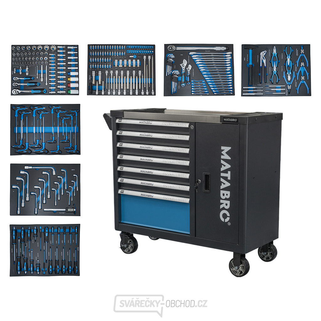 Dílenský vozík s nářadím Matabro MB-TC02 | 298 ks