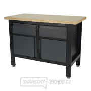 Pracovní dílenský stůl Matabro MB-TSK5422-L | 2 zásuvky | 2 skříňky | 1200 x 600 x 860 - 900 mm Pracovní dílenský stůl Matabro MB-TSK5422-L | 2 zásuvky | 2 skříňky | 1200 x 600 x 860 - 900 mm gallery main image