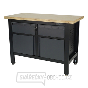 Pracovní dílenský stůl Matabro MB-TSK5422-L | 2 zásuvky | 2 skříňky | 1200 x 600 x 860 - 900 mm Pracovní dílenský stůl Matabro MB-TSK5422-L | 2 zásuvky | 2 skříňky | 1200 x 600 x 860 - 900 mm gallery main image
